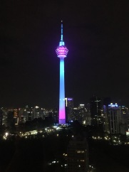 Our room has a great view of the KL Tower